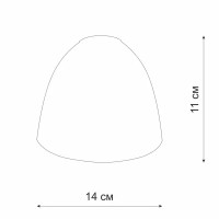 Плафон VL6831P, Е27, стекло, цвет белый