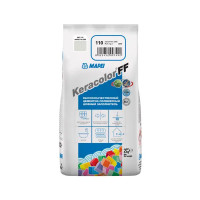 Затирка цементная Mapei Keracolor FF 110 цвет манхеттен 2 кг