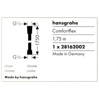 Шланг для душа Hansgrohe Comfortflex 1.75 м ПВХ цвет хром