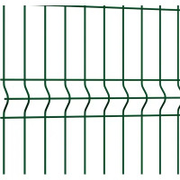 3D панель Profi для забора 1.73х2.5 м оцинкованная сталь зеленый