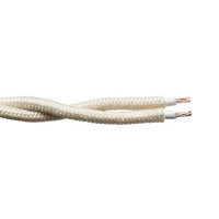 Ретро провод Electraline 2x1.5 150 м ГОСТ цвет песочное золото