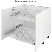 Каркас напольный Delinia ID 80x76.8x56 см ЛДСП цвет белый