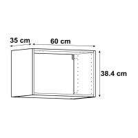 Каркас навесной Delinia ID 60x38.4x35 см ЛДСП цвет белый