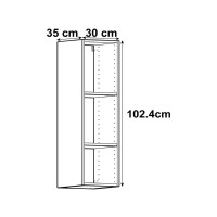 Каркас навесной Delinia ID 30x102.4x35 см ЛДСП цвет белый