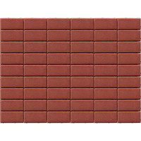 Плитка тротуарная Braer прямоугольник 200x100 мм цвет красный толщина 40 мм