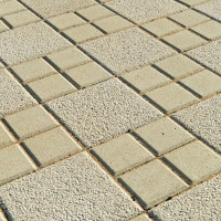 Плитка тротуарная двухслойная Braer Лувр 100x100x60 мм цвет песочный