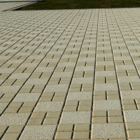 Плитка тротуарная двухслойная Braer Лувр 100x100x60 мм цвет песочный