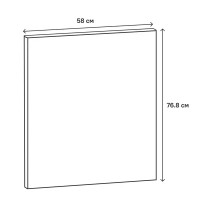 Фальшпанель для кухонного шкафа Аша грей 58x76.8 см Delinia ID ЛДСП цвет светло-серый