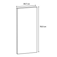 Фасад со стеклом Реш 39.7x76.5 см Delinia ID МДФ цвет белый