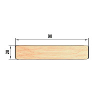 Планкен строганый с фаской 20x90x2000 мм лиственница