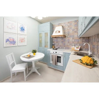 Фасад для кухонного ящика Томари 79.7x25.3 см Delinia ID МДФ цвет голубой