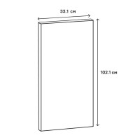 Фасад для кухонного шкафа Реш 33.1x102.1 см Delinia ID МДФ цвет белый