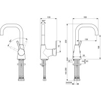 Смеситель для раковины Ideal Standard Idealstyle однорычажный высокий излив цвет хром