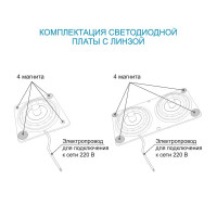 Плата светодиодная 02-20, 12 Вт, 220 В, 80 Лм, степень защиты IP20