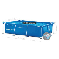 Бассейн каркасный Intex Rectangular Frame 28272 300x200x75 см