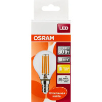 Лампа светодиодная Osram E14 220 В 5 Вт шар 660 лм тёплый белый свет