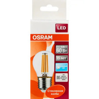 Лампа светодиодная Osram E27 220 В 5 Вт шар 660 лм, холодный белый свет