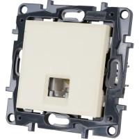 Телефонная розетка встраиваемая Legrand Structura RJ11, цвет слоновая кость