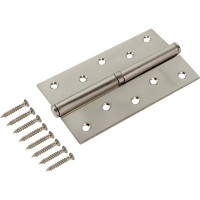 Петля съёмная левая S125413L-SN/BL, 125х75 мм, сталь, цвет перламутровый никель