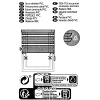 Жалюзи Graphic, 80х155 см, ПВХ, цвет белый