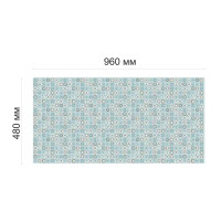 Листовая панель ПВХ 960x480x0.3 мм Восточная 0.46 м²