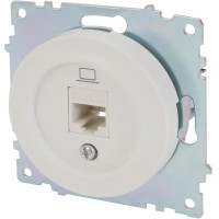 Розетка компьютерная встраиваемая Onekey Florence RJ45 UTP cat 5 цвет белый