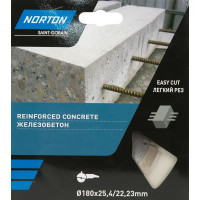 Диск алмазный по железобетону Norton 70184603370 сегментный 180x2.2 мм