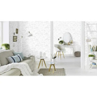 Обои флизелиновые Erismann Alexandria белые 1.06 м 3709-4