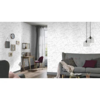 Обои флизелиновые Erismann Alexandria белые 1.06 м 3709-4