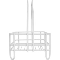 Корзинка для хранения на ножках 20x15x23.5 см цвет белый