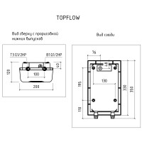Водонагреватель проточный для ванной и кухни Thermex Topflow 15000 15 кВт белый