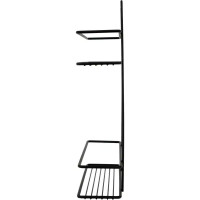 Полка для ванной 25x8.5x36.5 см цвет чёрный