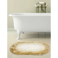 Коврик для ванной Bath Plus Фокус 60x90 см цвет бежевый