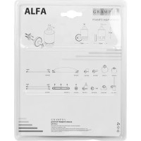 Дозатор подвесной для жидкого мыла Grampus Alfa цвет антик