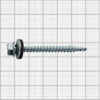 Кровельные саморезы STANDERS 4.8x51 сверлоконечные оцинкованные, 60 шт.,