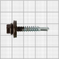 Кровельные саморезы STANDERS RAL8017 сверлоконечные коричневые 5.5x32, 100 шт.