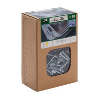 Саморезы с пресс-шайбой STANDERS 4.2x25 оцинкованные с острым наконечником, 150 шт.