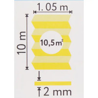 Подложка под напольное покрытие гармошка XPS толщина 2 мм 10.5 м²