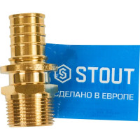 Переходник с наружной резьбой Stout 3/4\