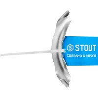 Фиксатор пороворта Stout для трубы 16 мм металл