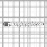 Стяжка мебельная шурупная 7х50 мм, металл, на вес
