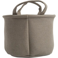 Корзина Сад 23x16x32 см 9.5 л ткань цвет серый