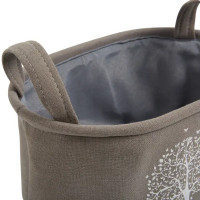 Корзина Сад 18x14x28 см 5.5 л ткань цвет серый