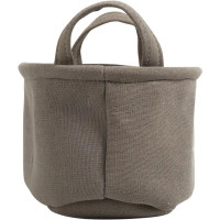 Корзина Сад 18x14x28 см 5.5 л ткань цвет серый