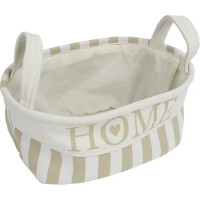 Корзина Home 23x16x32 см 9.5 л ткань цвет бежевый