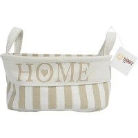 Корзина Home 23x16x32 см 9.5 л ткань цвет бежевый