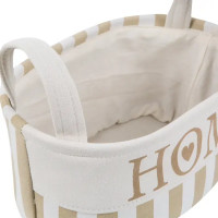 Корзина Home 18x14x28 см 5.5 л ткань цвет бежевый
