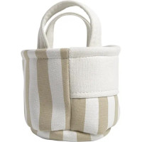 Корзина Home 15x12x24 см 3.3 л ткань цвет бежевый