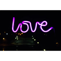 Ночник светодиодный Старт Neon «Love» на батарейках