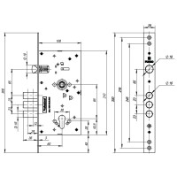 Корпус замка АV25/C-60.85.3R16, цвет хром